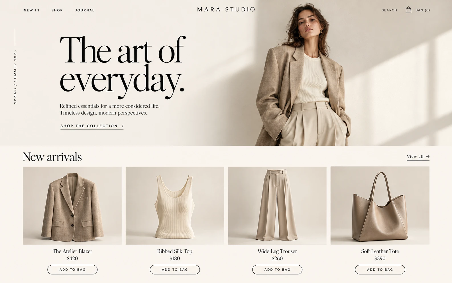Concepto de tienda online de moda